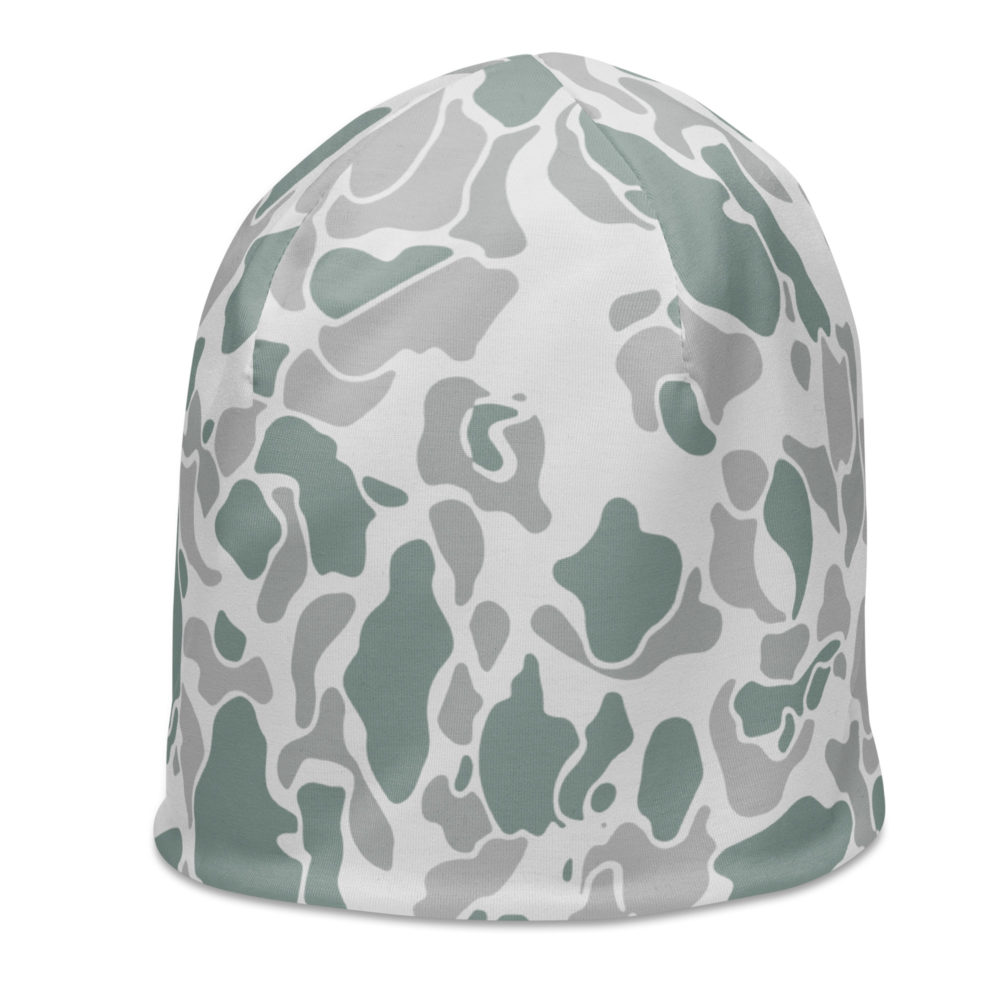 all over print beanie white left front 66cc6758a9eec 1000x1000 - US Winter 02 Frogskin Duckhunter Camouflage Beanie