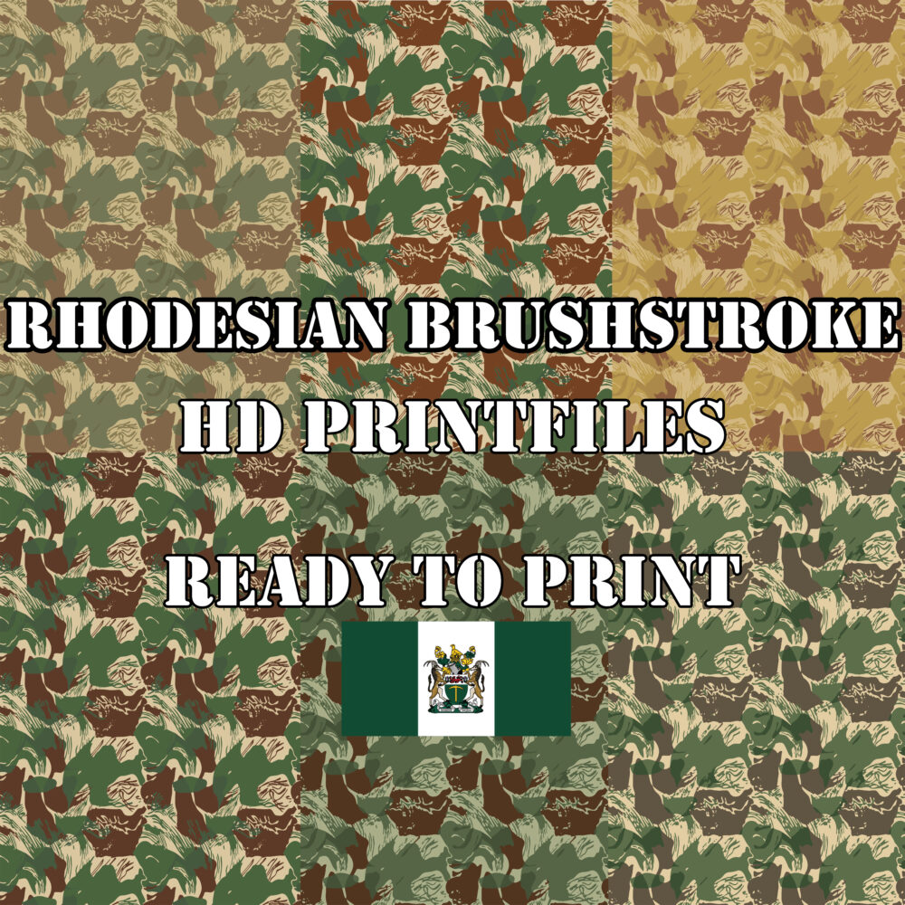 Rhodesian Brushstroke Camouflage HD Print Files