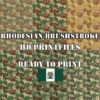 Rhodesian Brushstroke Camouflage HD Print Files
