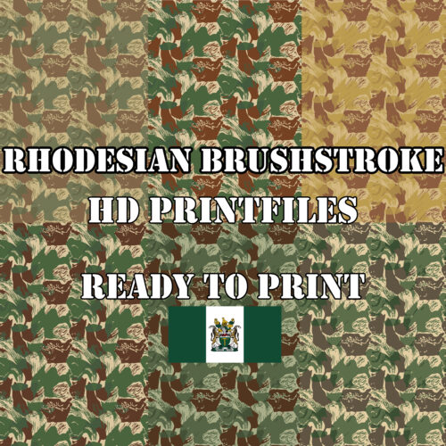 Rhodesian Brushstroke Camouflage HD Print Files