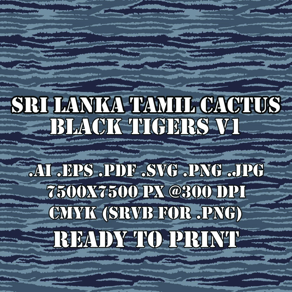 Sri Lanka Tamil Black Tigers Cactus V1 camo