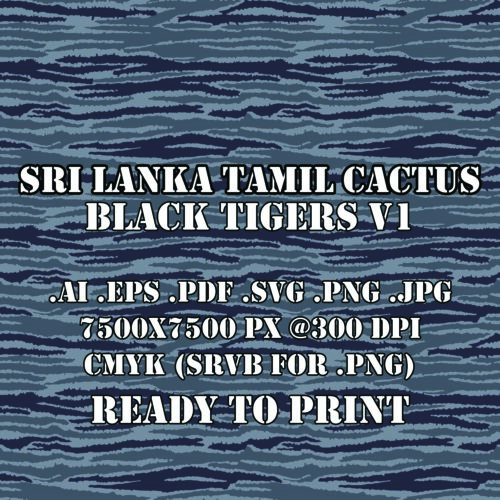 Sri Lanka Tamil Black Tigers Cactus V1 camo