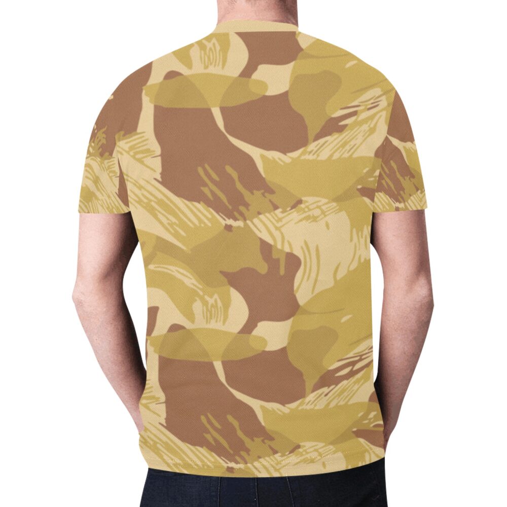 Rhodesian brushstroke arid Camouflage Sports Mesh T-shirt XS to 5XL - Image 2