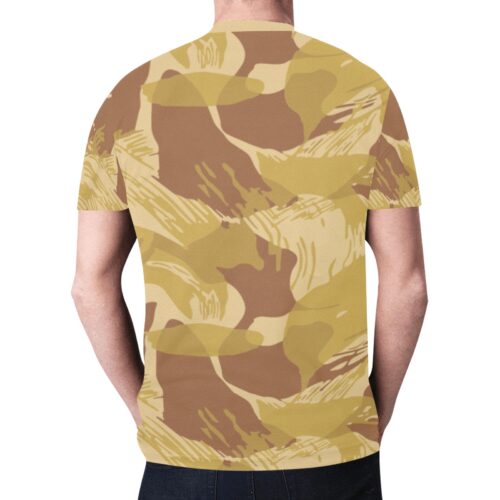 Alternative view of Rhodesian brushstroke arid Camouflage Sports Mesh T-shirt XS to 5XL