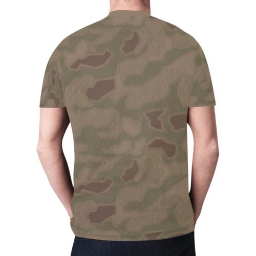 Alternative view of German WWII Sumpfmuster 43 Camouflage Sports Mesh T-shirt XS to 5XL