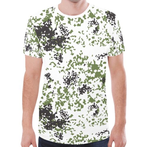 French snowfleck Camouflage Sports Mesh T-shirt XS to 5XL