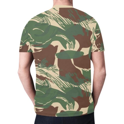 Alternative view of rhodesian brushstroke v2 Camouflage Sports Mesh T-shirt XS to 5XL