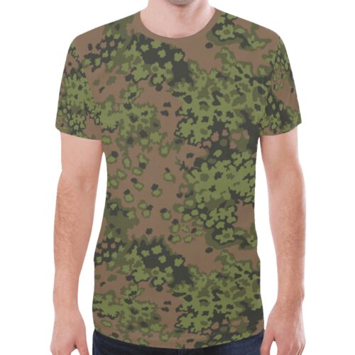 German WWII Eichenlaub summer Camouflage Sports Mesh T-shirt XS to 5XL