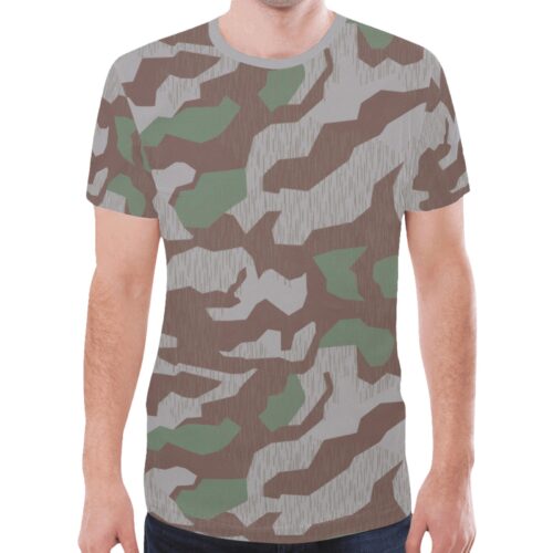 German WWII Splittertarn 41 v2 Camouflage Sports Mesh T-shirt XS to 5XL
