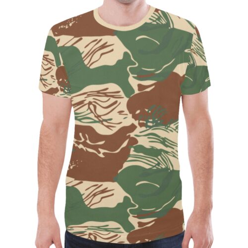 Rhodesian brushstroke v2b Camouflage Sports Mesh T-shirt XS to 5XL