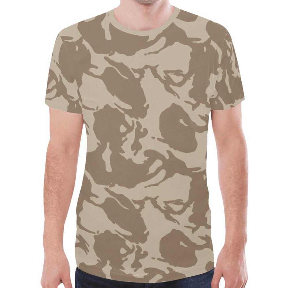 DPM Desert dark Camouflage Sports Mesh T-shirt XS to 5XL