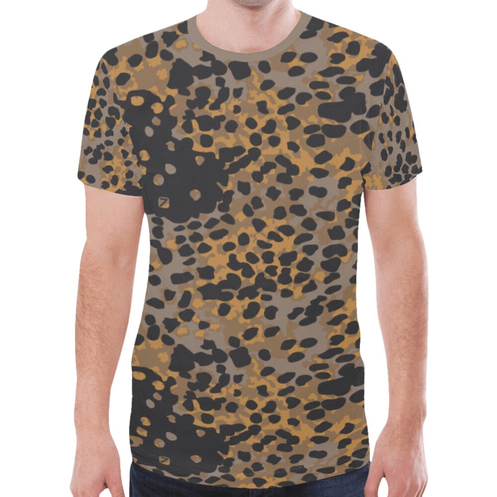 German WWII Platanentarn Fall Camouflage Sports Mesh T-shirt XS to 5XL