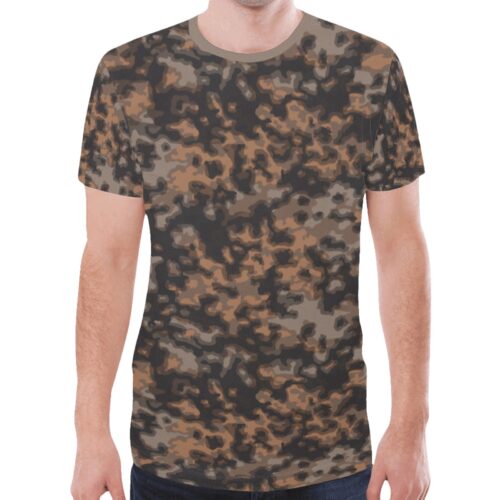 German WWII rauchtarn fall Camouflage Sports Mesh T-shirt XS to 5XL