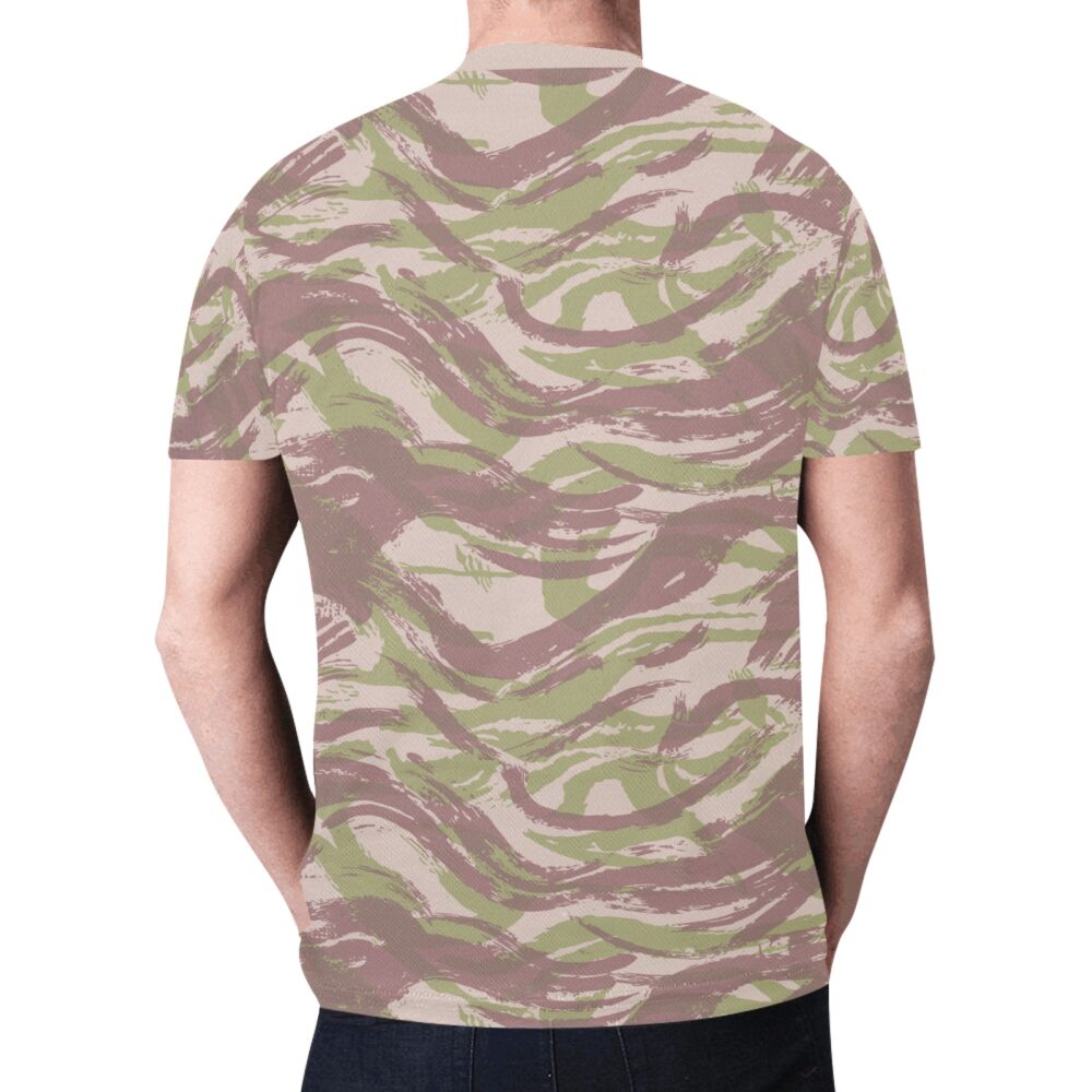 French Lizard D tropical Camouflage Sports Mesh T-shirt XS to 5XL - Image 2