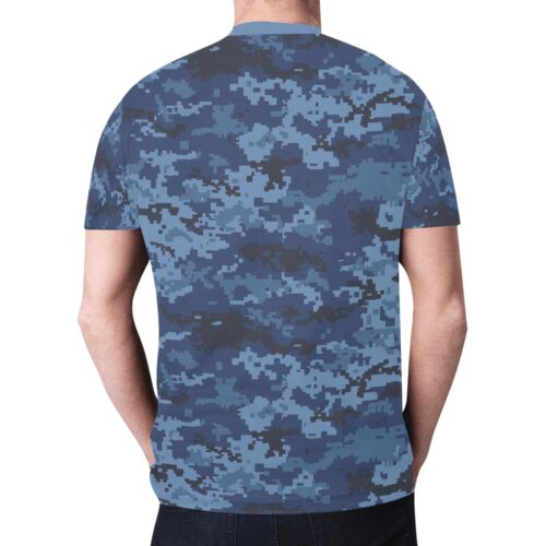 Alternative view of ukrainian navy MM16 Camouflage Sports Mesh T-shirt XS to 5XL