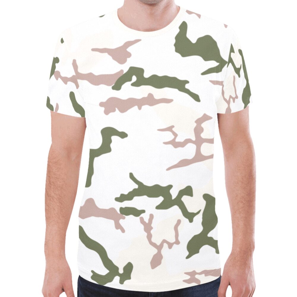 French Chasseurs alpins tundra v1 Camouflage Sports Mesh T-shirt XS to 5XL
