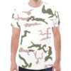 French Chasseurs alpins tundra v1 Camouflage Sports Mesh T-shirt XS to 5XL