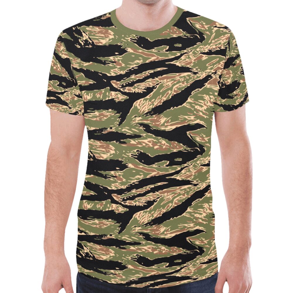 US snake tigerstripes Camouflage Sports Mesh T-shirt XS to 5XL