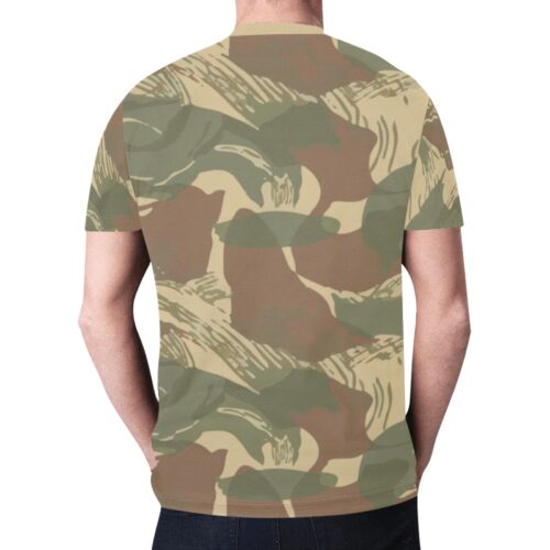 Alternative view of Rhodesian brushstroke v1 Camouflage Sports Mesh T-shirt XS to 5XL