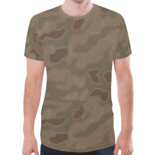 German WWII Sumpfmuster 43 Camouflage Sports Mesh T-shirt XS to 5XL