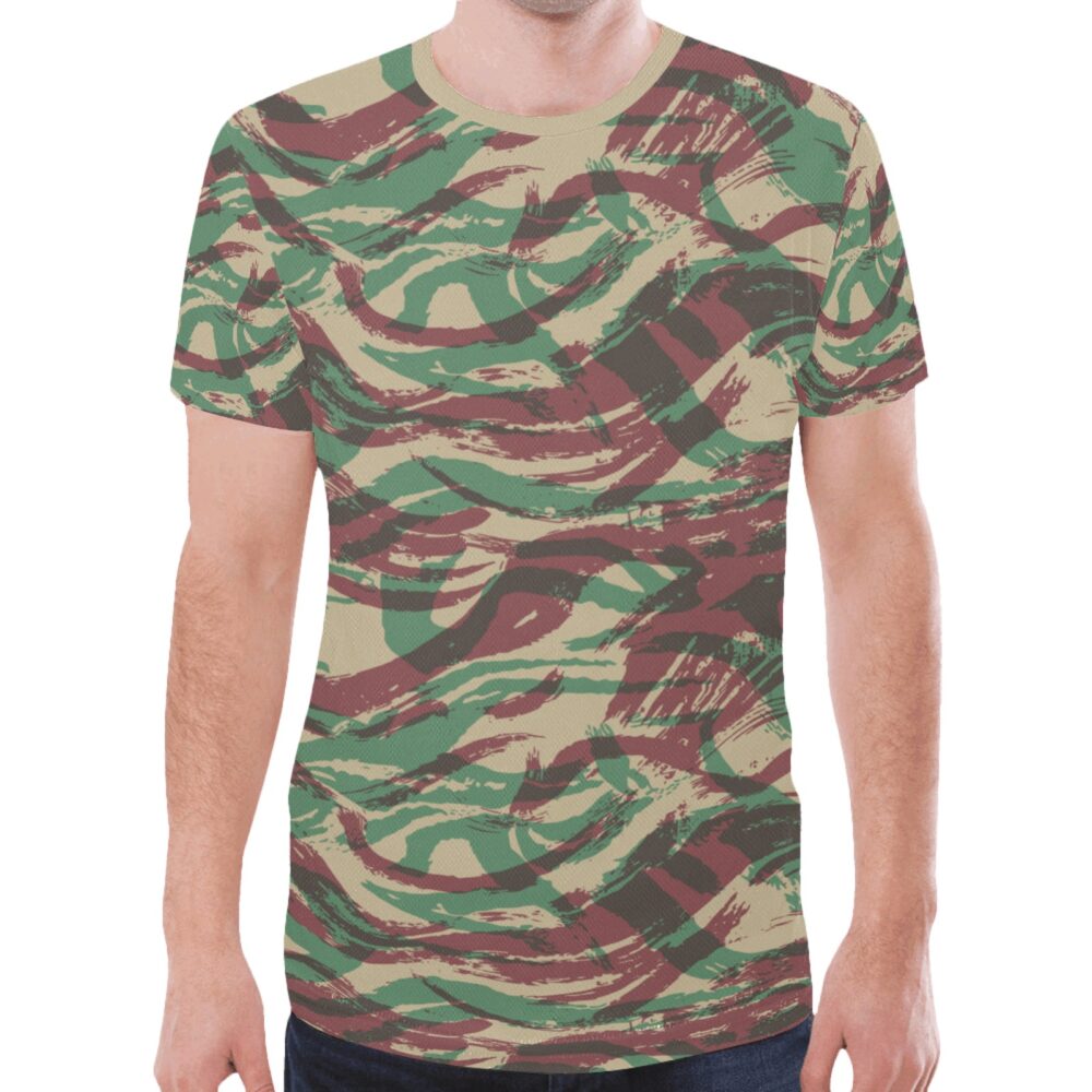 French Lizard D Camouflage Sports Mesh T-shirt XS to 5XL