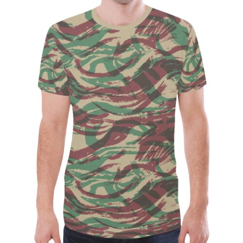 French Lizard D Camouflage Sports Mesh T-shirt XS to 5XL