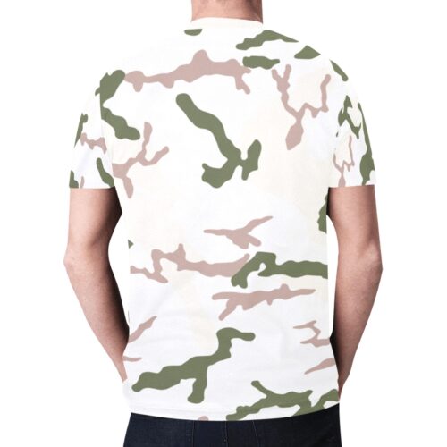 Alternative view of French Chasseurs alpins tundra v1 Camouflage Sports Mesh T-shirt XS to 5XL