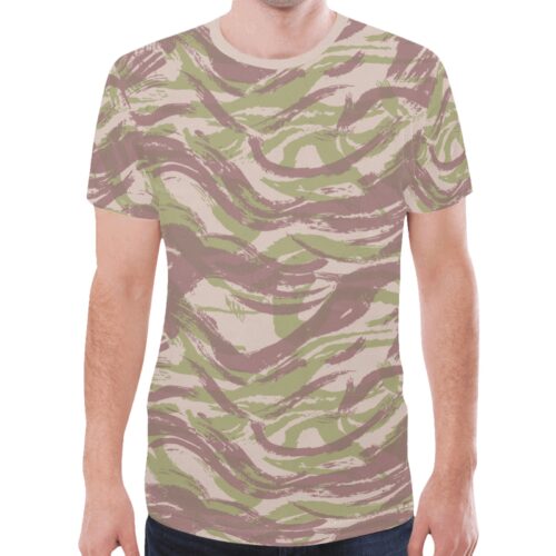 French Lizard D tropical Camouflage Sports Mesh T-shirt XS to 5XL