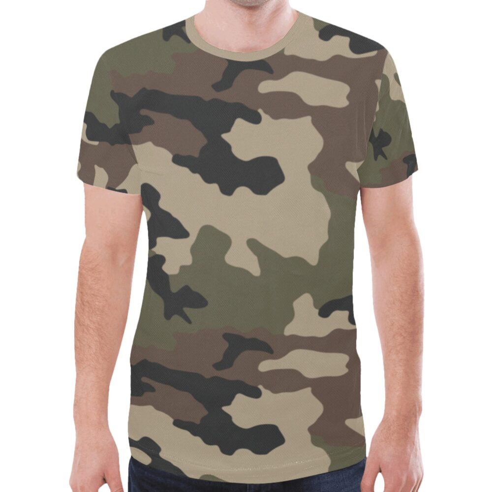 French CCE Camouflage Sports Mesh T-shirt XS to 5XL