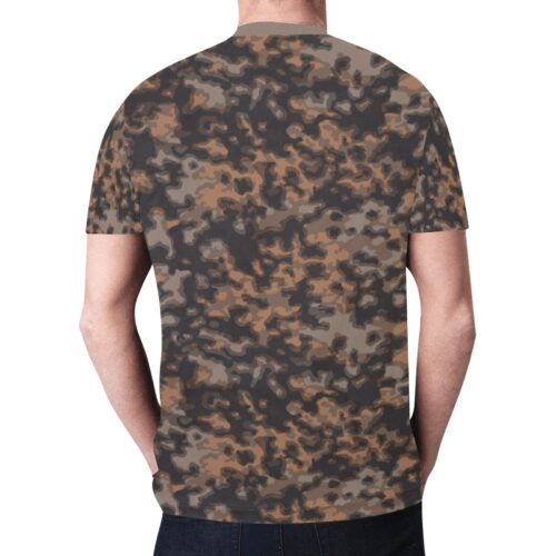 Alternative view of German WWII rauchtarn fall Camouflage Sports Mesh T-shirt XS to 5XL