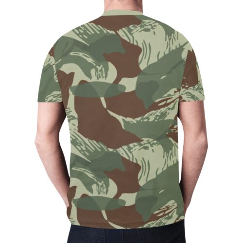 Alternative view of rhodesian brushstroke v3 Camouflage Sports Mesh T-shirt XS to 5XL