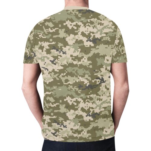 Alternative view of Ukrainian MM14 Camouflage Sports Mesh T-shirt XS to 5XL