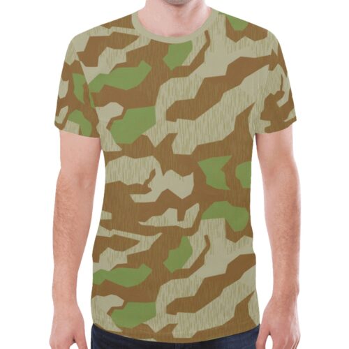 German WWII Splittertarn 41 v3 Camouflage Sports Mesh T-shirt XS to 5XL