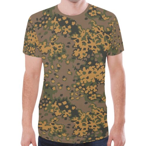 German WWII Eichenlaub Fall Camouflage Sports Mesh T-shirt XS to 5XL