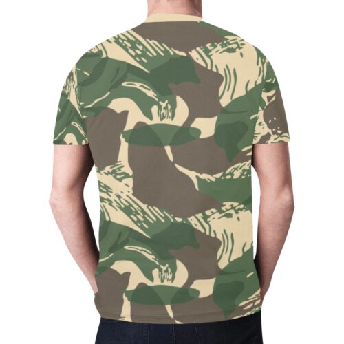 Alternative view of Rhodesian brushstroke v4 Camouflage Sports Mesh T-shirt XS to 5XL