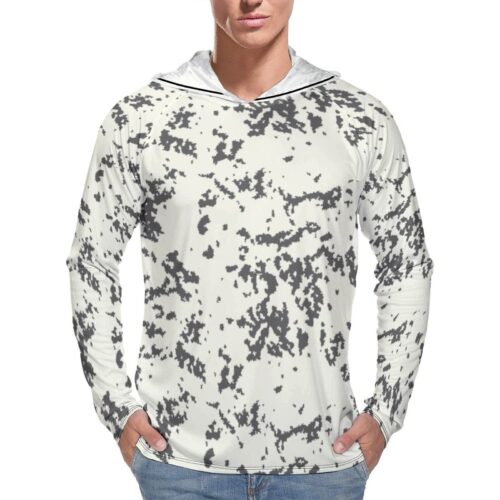Finnish m05 Arctic Camouflage  Sun Protection Hooded Rashguard T-Shirt