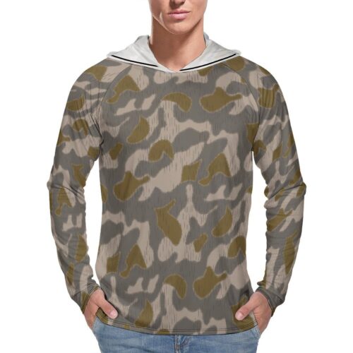 Austrian-Sumpfmuster-early Sun Protection Hooded Rashguard T-Shirt