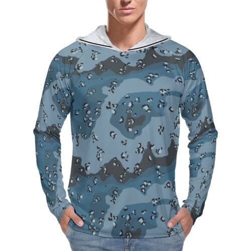 Chocolate Chip ERDL Metro City  Sun Protection Hooded Rashguard T-Shirt