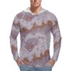Chocolate Chip ERDL Snowy Tree  Sun Protection Hooded Rashguard T-Shirt