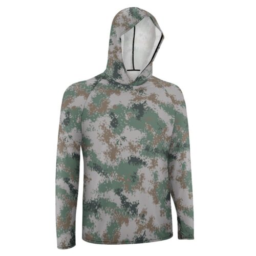 Alternative view of China PLA type 07 Universal  Sun Protection Hooded Rashguard T-Shirt