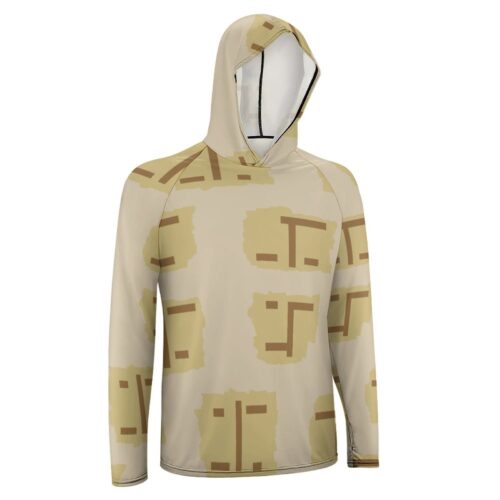 Alternative view of Gabon T-Block MOUT-T  Desert Camouflage Sun Protection Hooded Rashguard T-Shirt
