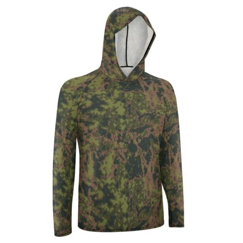 Alternative view of Finnish K04 Relish Camouflage  Sun Protection Hooded Rashguard T-Shirt