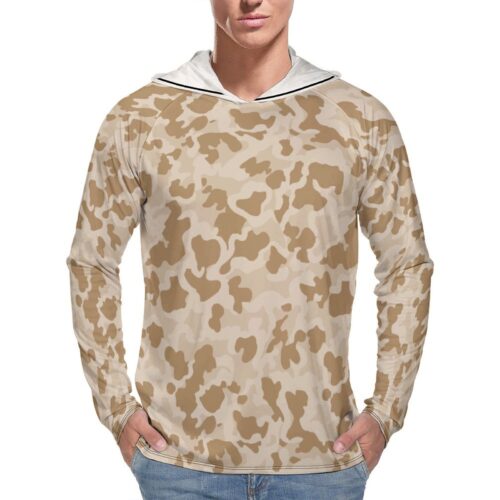 Iranian takavar Panther Camouflage v1  Sun Protection Hooded Rashguard T-Shirt