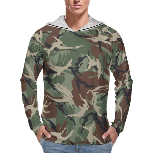 Bulgarian Stone DPM Sun Protection Hooded Rashguard T-Shirt