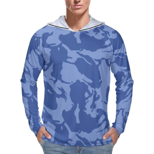 Kuwait Police Academy DPM Camouflage Sun Protection Hooded Rashguard T-Shirt