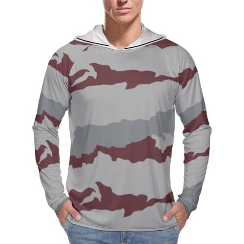 French Daguet v3 Desert Camouflage Sun Protection Hooded Rashguard T-Shirt