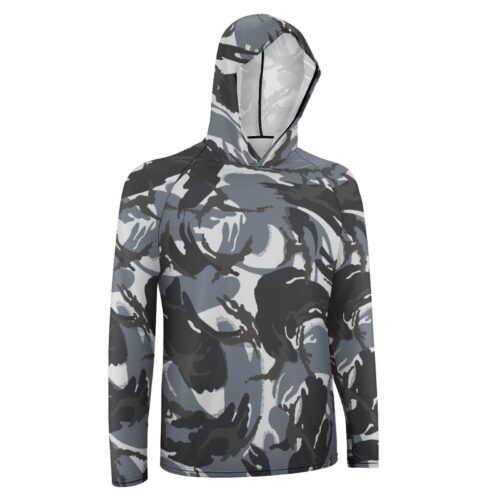 Alternative view of Lebanon Al Darak DPM v2 Camouflage Sun Protection Hooded Rashguard T-Shirt