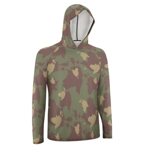 Alternative view of Estonian Border Guard v1 CamouflageMen's Long Sleeve T-ShirtSun Protection Hooded Rashguard T-Shirt