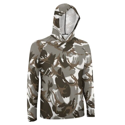 Alternative view of Lebanon Al Darak DPM v6 Camouflage Sun Protection Hooded Rashguard T-Shirt