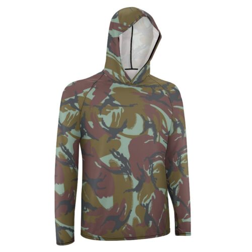 Alternative view of India Kargil War DPM Camouflage Sun Protection Hooded Rashguard T-Shirt